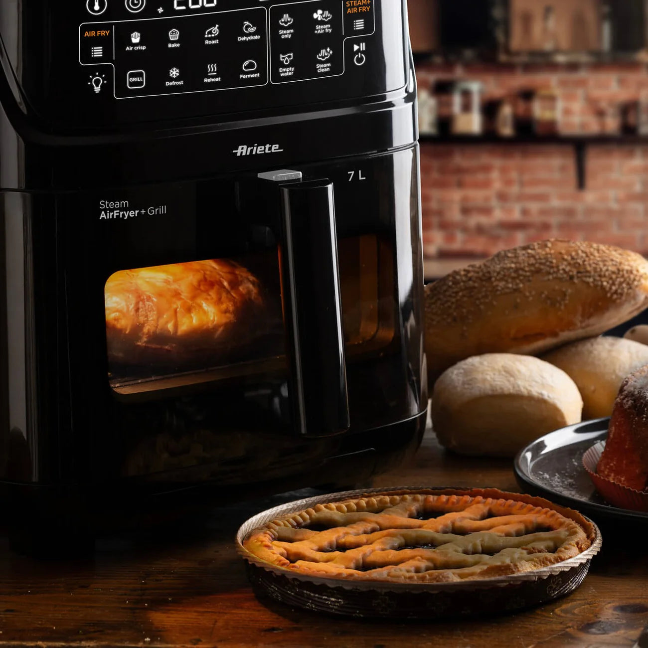 Ariete Steam + Air Fryer + Grill, 7L, 1700W